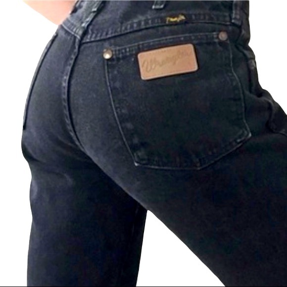 Wrangler Denim - Wrangler High Rise Black Jeans 29x32